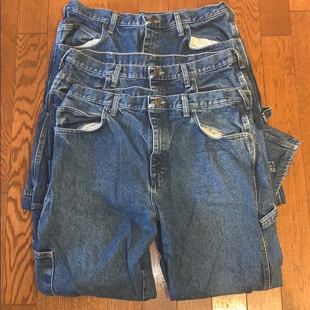 Bulwark FR Dungaree Jeans 36x34 Lot of 3